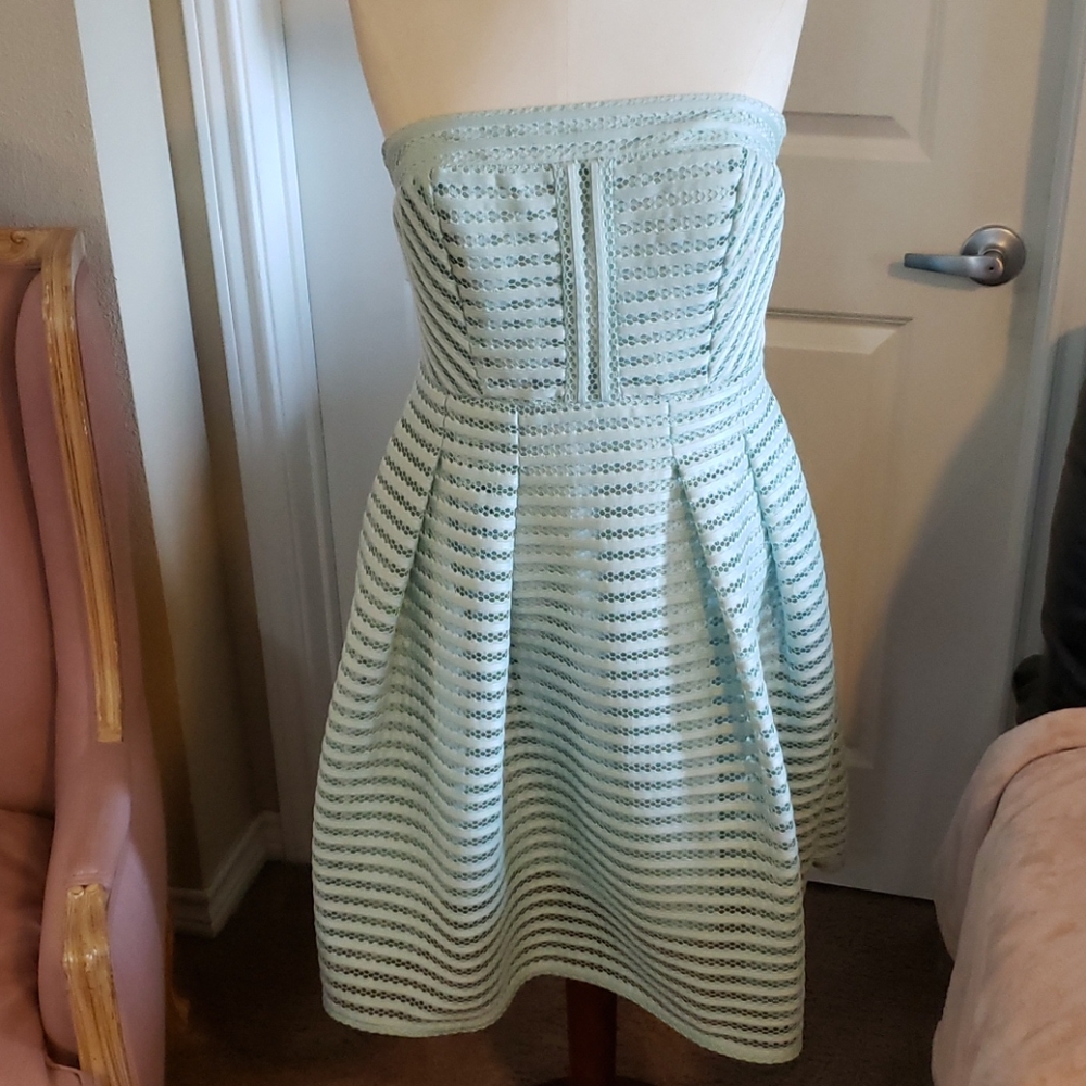 Mint green dress